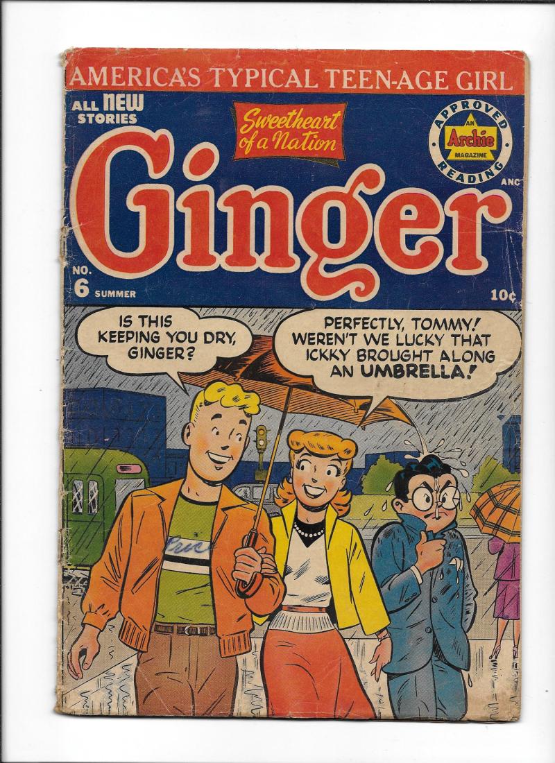 ginger #6 [1953 gd] umbrella cover!