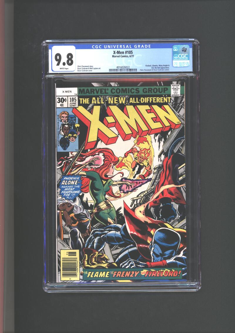 X-Men #105 CGC 9.8 Firelord, Lilandra, Misty Knight & Eric The Red App 1977