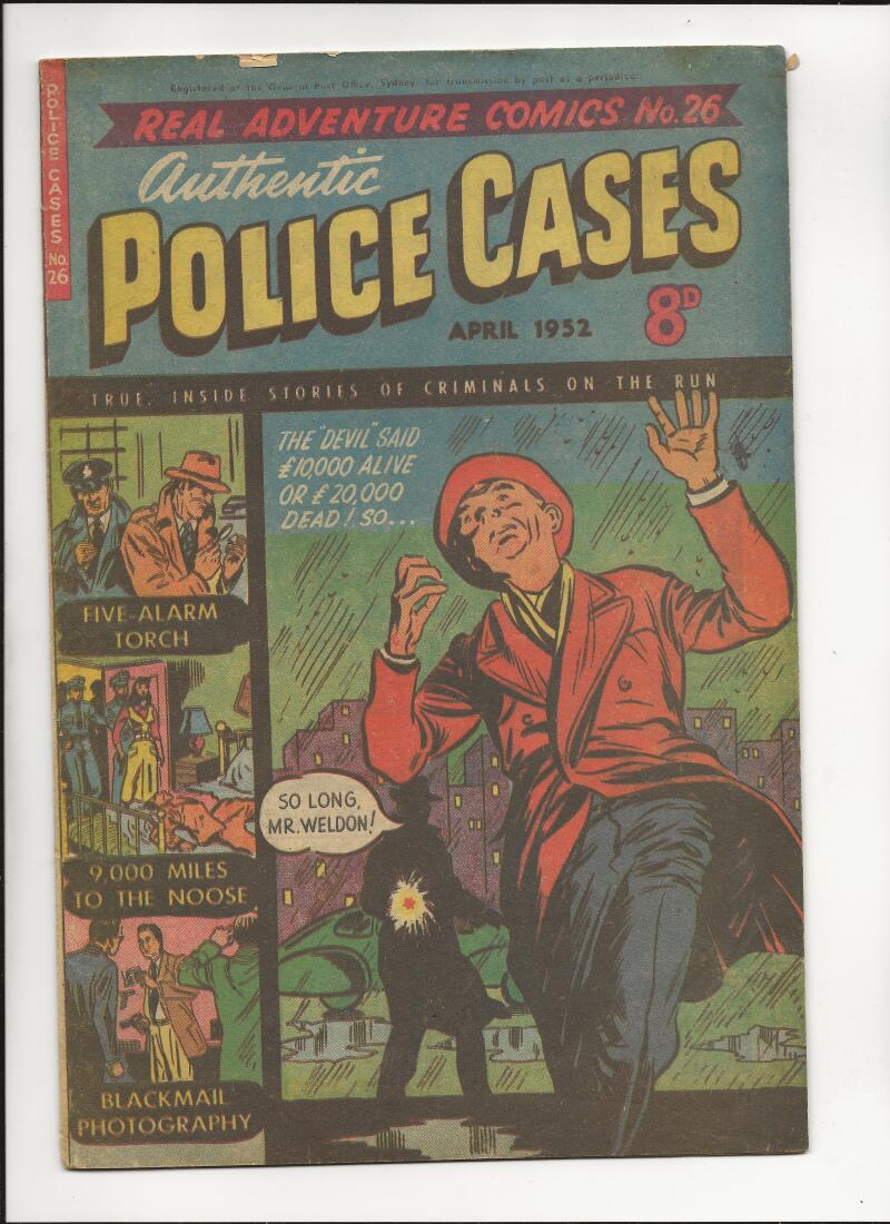 Real Adventure Comics #26 Australian Authentic police Cases 1952