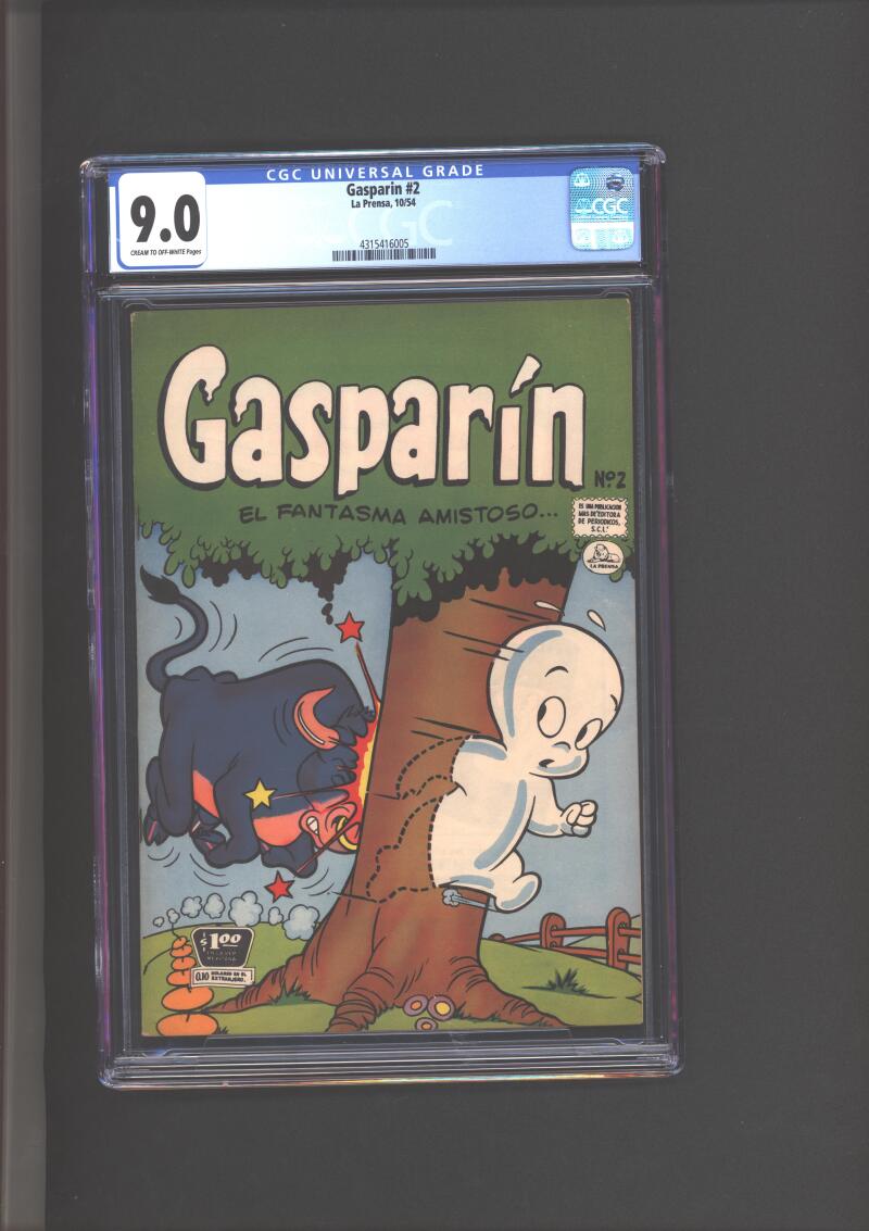 Gasparin #2 CGC 9.0 Mexican Edition Casper Only Graded Copy 1954