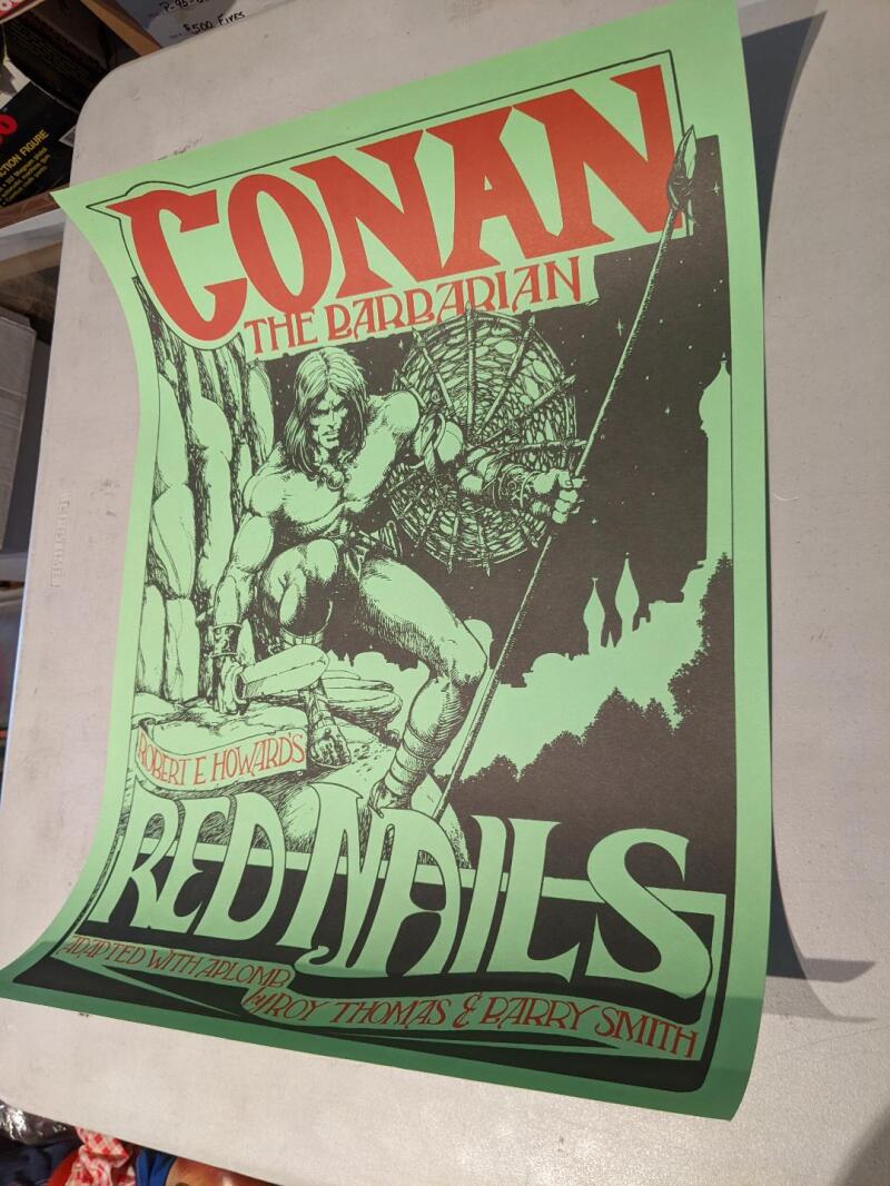 Original Store Poster for Conan The Barbarian