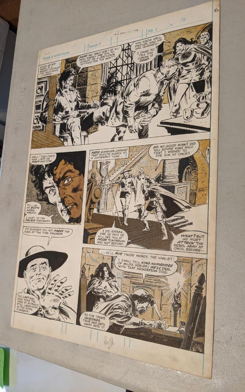 1980 Savage Sword of Conan #50 mag Pencils John Buscema  Inks Tony DeZuniga