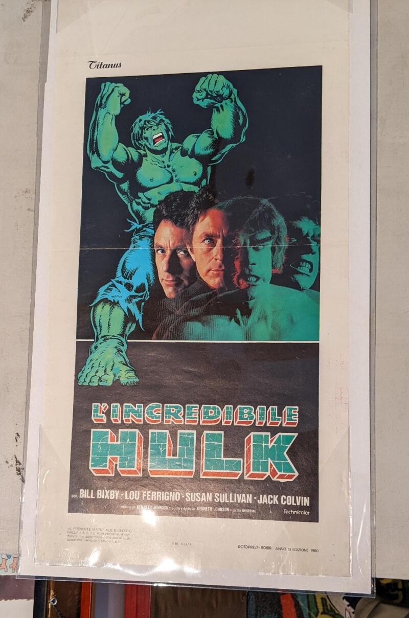 Hulk TV Show Poster  1980  Italian