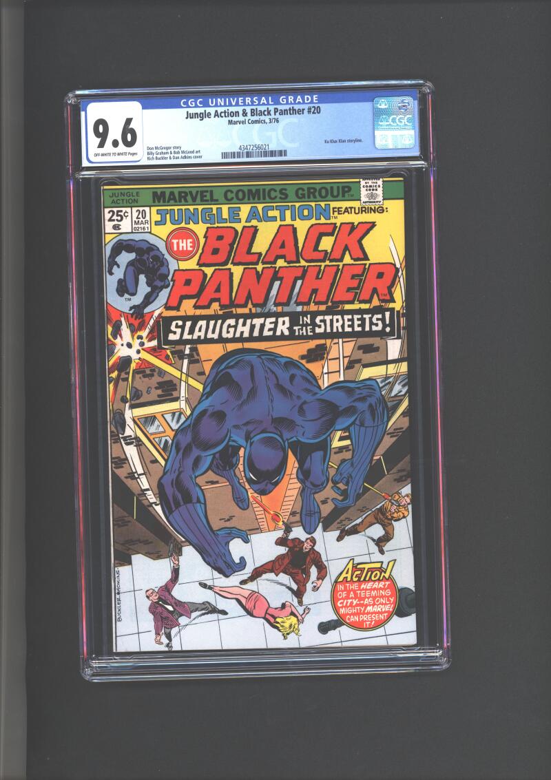 Jungle Action & Black Panther #20 CGC 9.6 Ku Klux Klan Storyline 1976