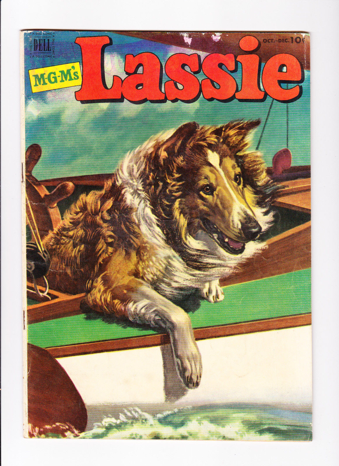 Lassie 9 Lassie Rides on a Boat on Cover