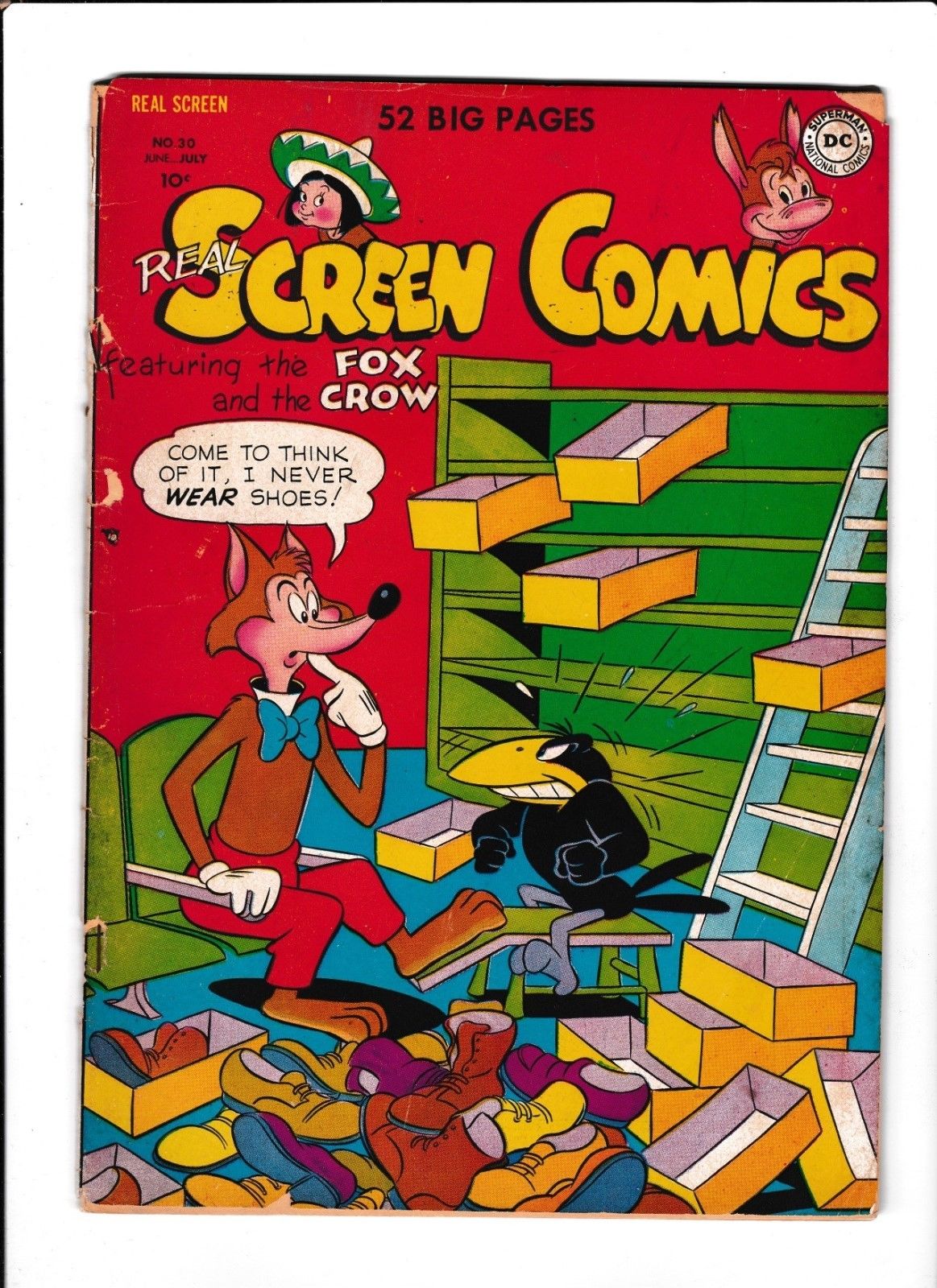 Real Screen Comics No.30 : 1950 : : Shoe Store Cover :