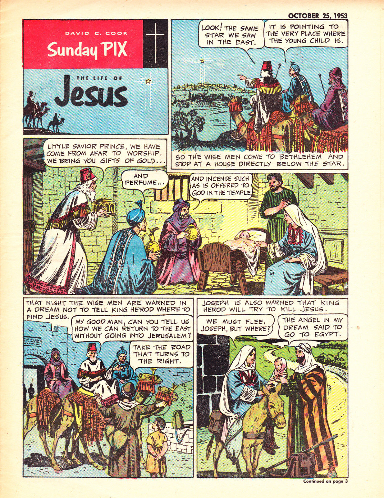 Sunday Pix Vol 5 No 43 Oct-25-53 The Life Of Jesus Cover 